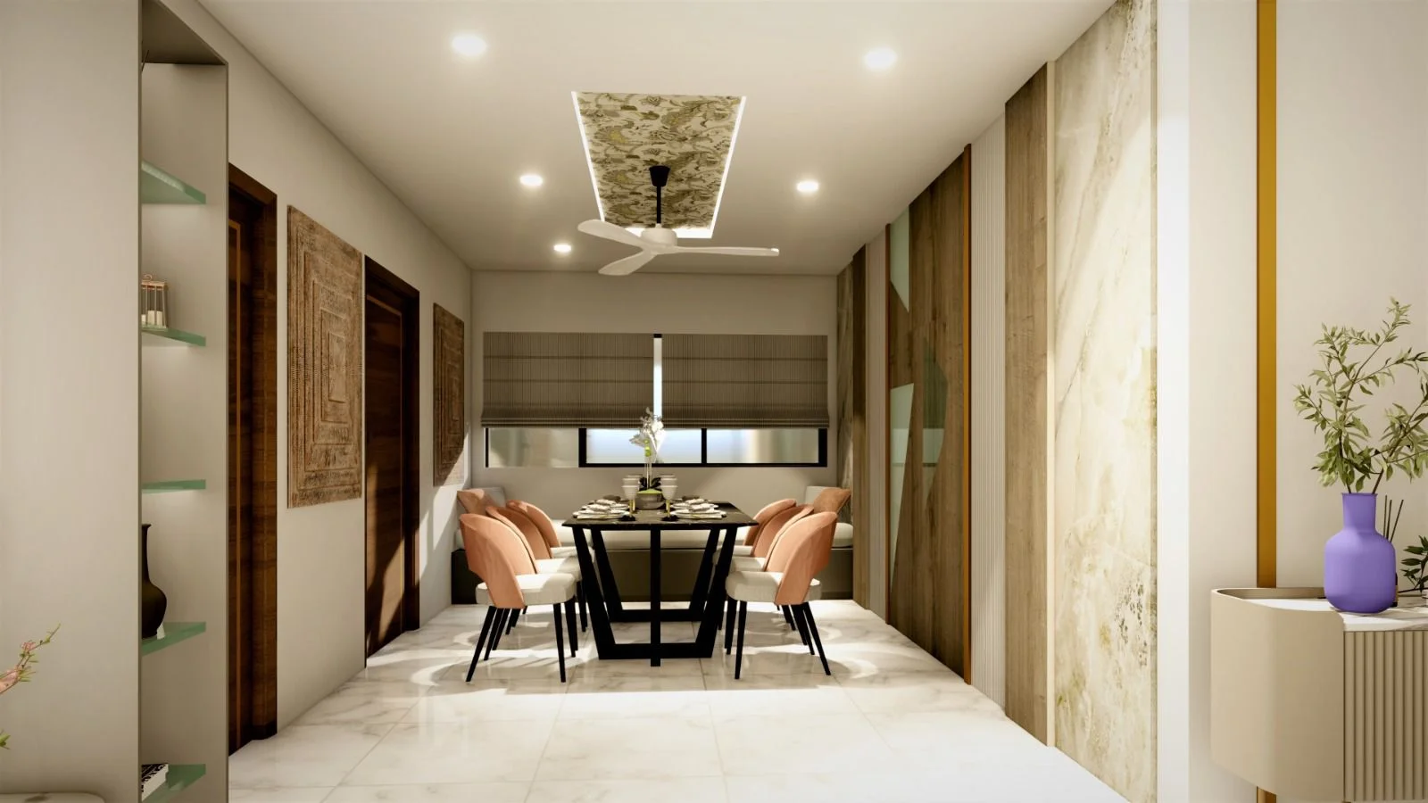 living ceiling wallpaper